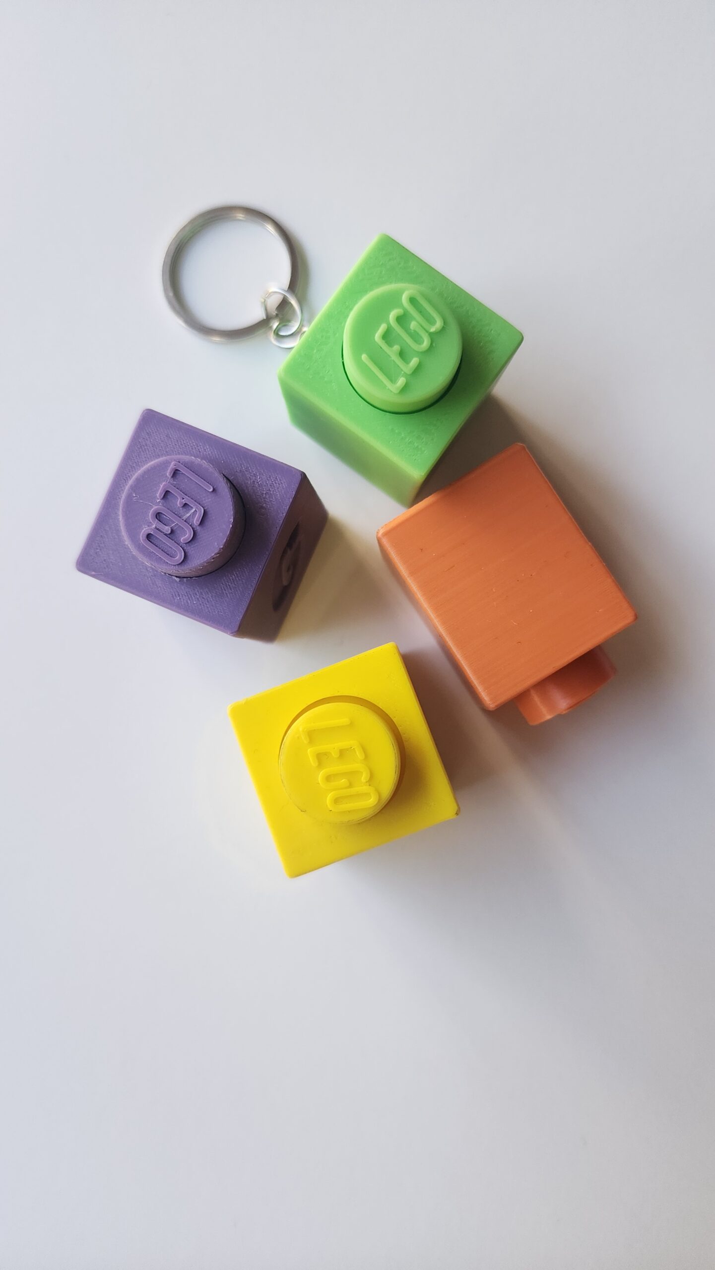 Clickerlı Blok Anahtarlık – Lego yaylı stres attıran anahtarlık